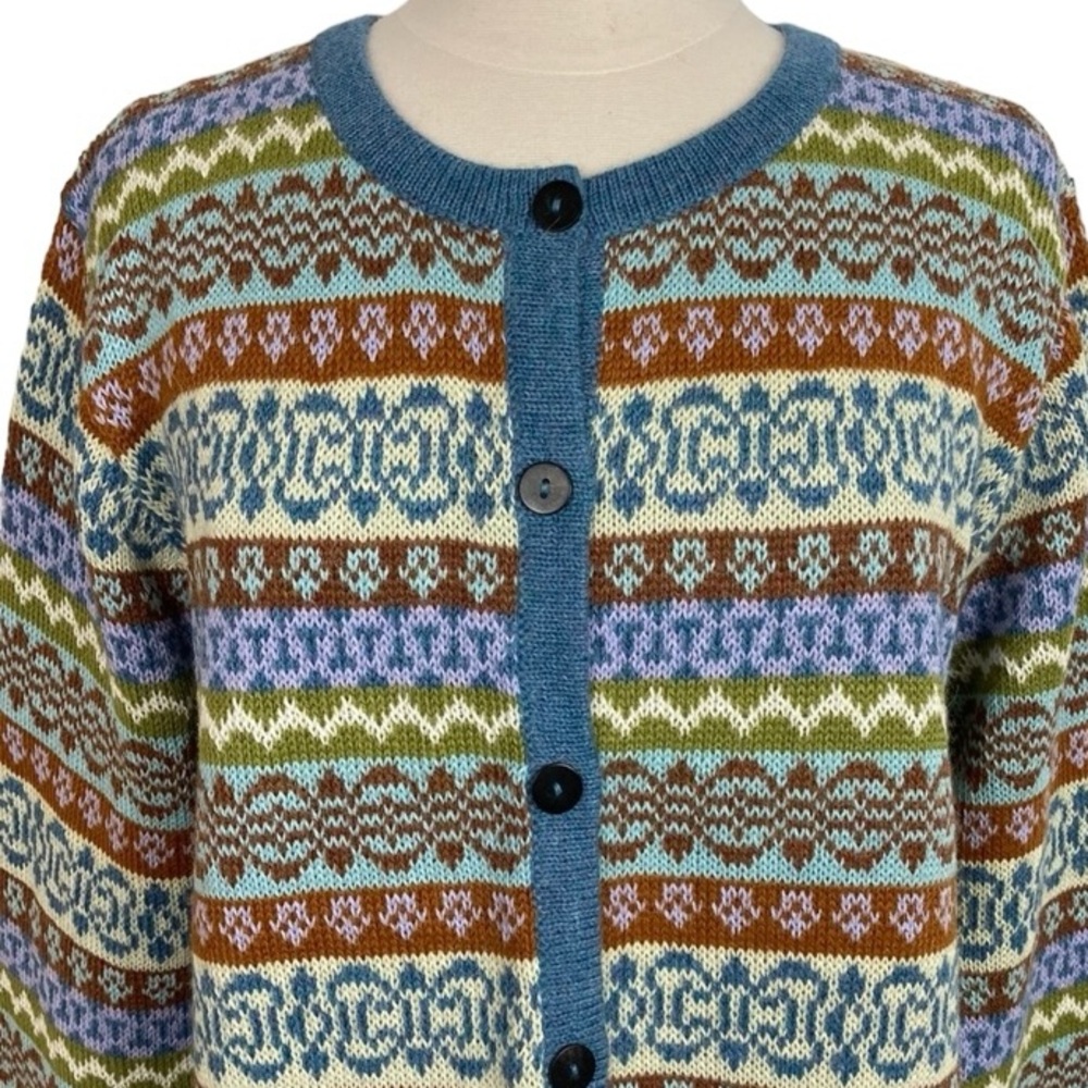 NEW Novica Alpaca Multicolor Cardigan